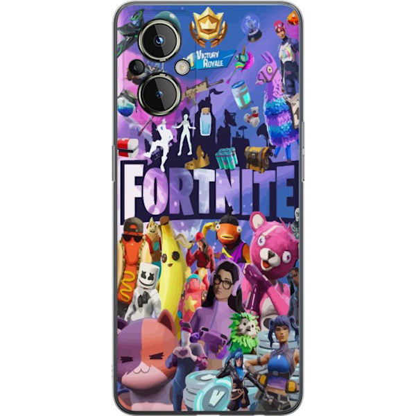 OnePlus Nord N20 5G Läpinäkyvä kuori Fortnite Hahmot Peliteema Ikonit Peli Suunnittelu Suosittu Taistelurojalainen Lapset Pelihahmojen Teema