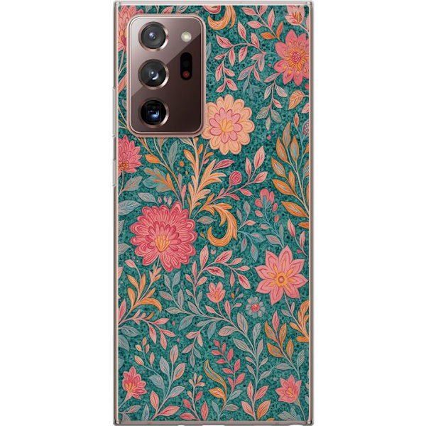 Samsung Galaxy Note20 Ultra Läpinäkyvä kuori Floral Dream