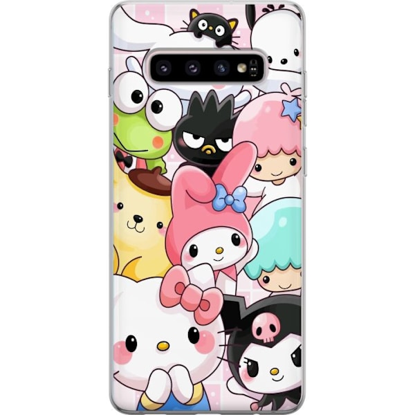 Samsung Galaxy S10+ Läpinäkyvä kuori Kawaii Sanrio Crew