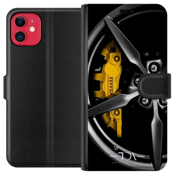 Kompatibel Tegnebogsetui til Apple iPhone 11 Ferrari bil