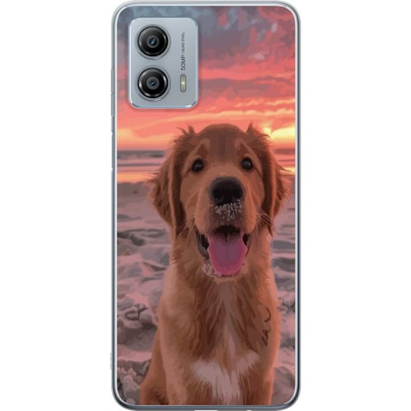 Motorola Moto G53 Gjennomsiktig deksel Hund