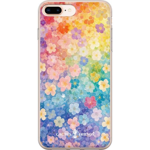 Kompatibelt Mobilskal till Apple iPhone 8 Plus Cactus and Friends – RainbowBloom