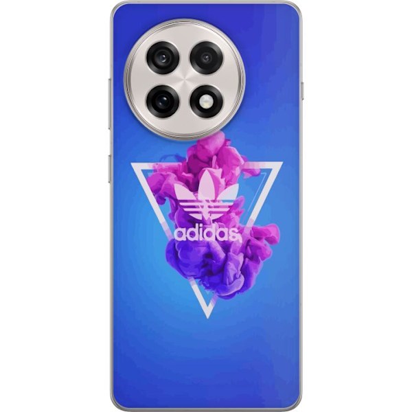 OnePlus 13R Läpinäkyvä kuori Adidas-inspiroitunut sininen muotoilu - urheilullinen motiivi retro-vibeillä sinisissä sävyissä