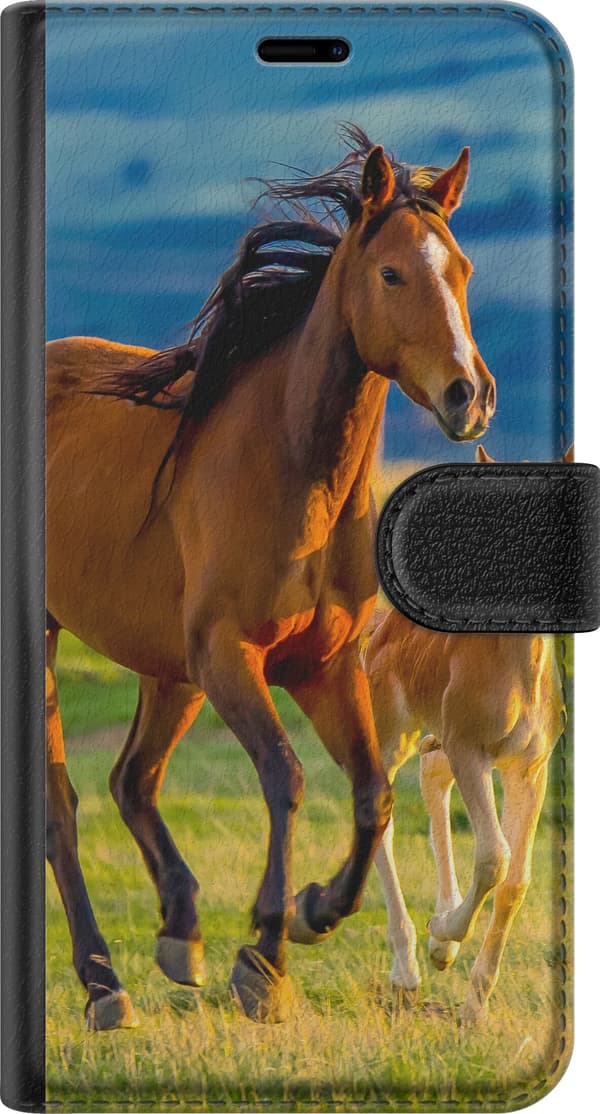 Kompatibelt Plånboksfodral till Apple iPhone 12 mini Running Horses
