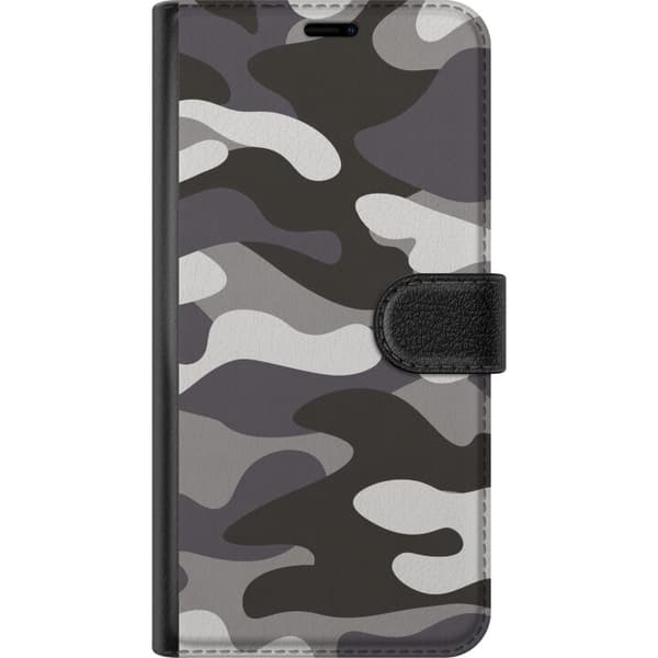 Kompatibelt Plånboksfodral till Google Pixel 11 Grått kamouflage grå