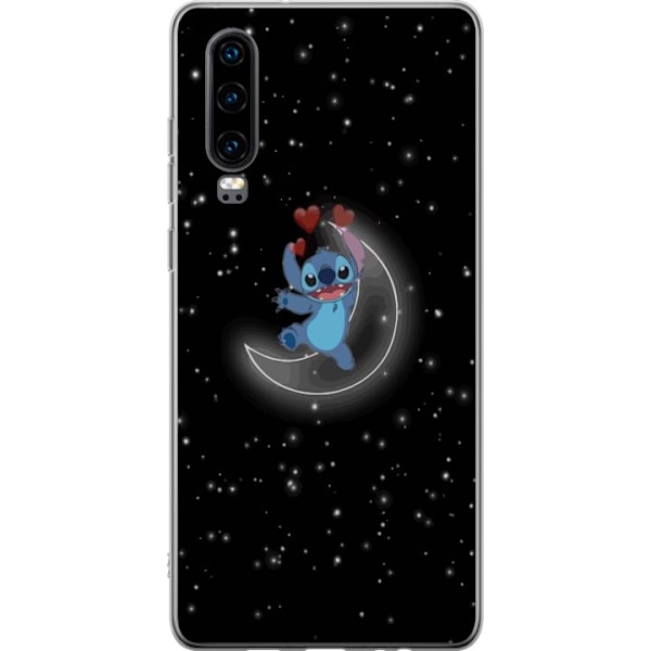 Huawei P30 Genomskinligt Skal Stitch