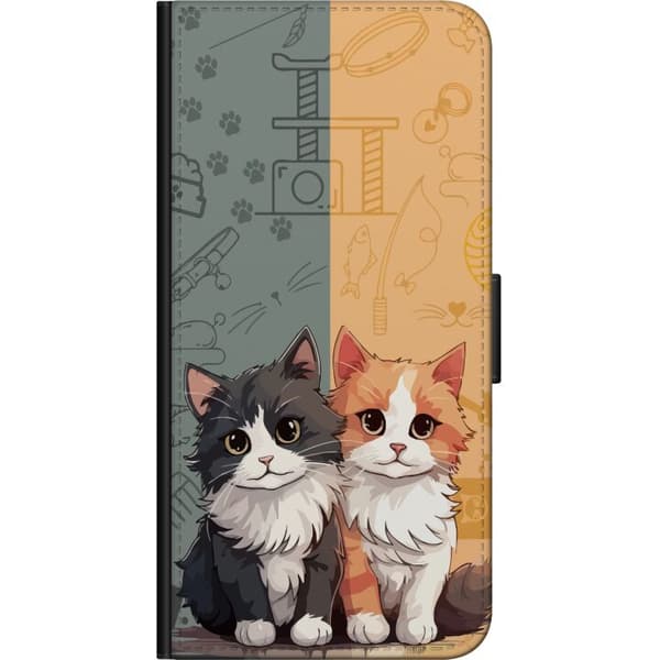 Kompatibelt Plånboksfodral till OnePlus 9 Pro Katter
