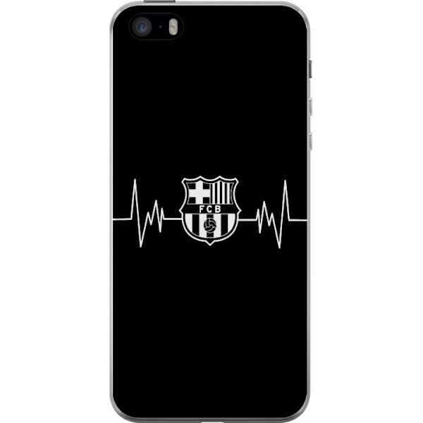 Apple iPhone 5s Läpinäkyvä kuori FCB BARCA