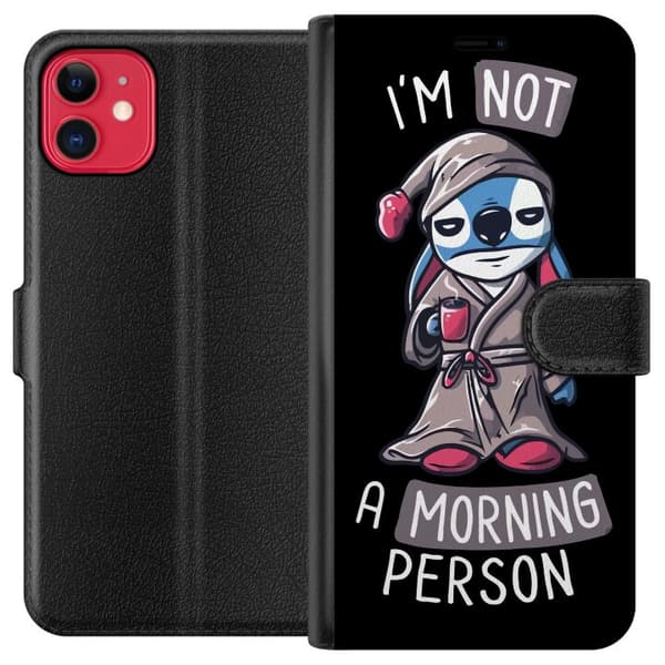 Kompatibel Tegnebogsetui til Apple iPhone 11 Sy Tekst
