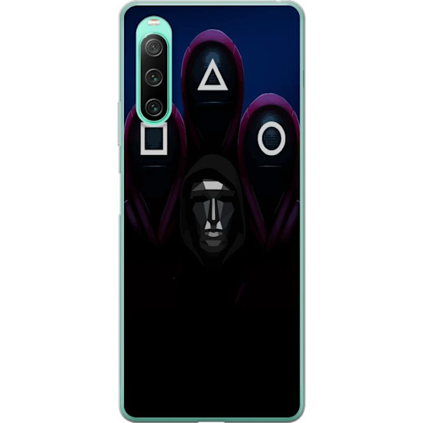 Sony Xperia 10 IV Läpinäkyvä kuori Squid Game Kausi 3 Uudet Ikoni Suosittu Sarja TV Motiivi Aasialainen Draama Trendikäs Graafinen Suunnittelu
