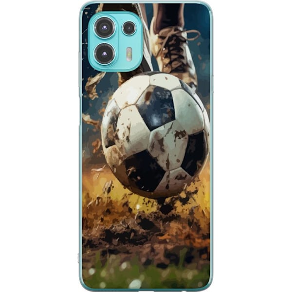 Motorola Edge 20 Lite Gjennomsiktig deksel Fotball