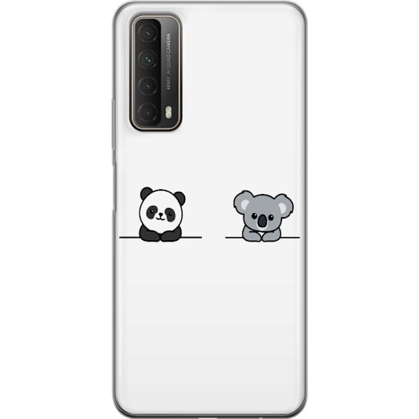 Huawei P smart 2021 Läpinäkyvä kuori Panda Koala