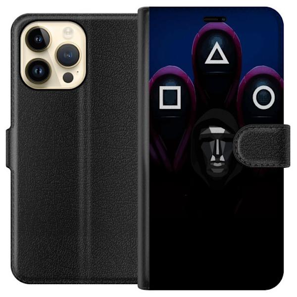 Apple iPhone 14 Pro Max Plånboksfodral Squid Game Säsong 3 Nya Ikoner Populär Serie TV Motiv Asiatisk Drama Trend Ikoniskt Grafisk Design