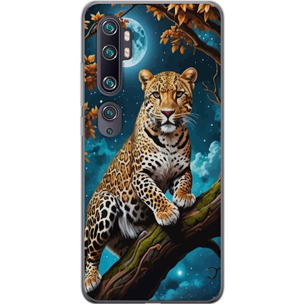 Xiaomi Mi Note 10 Läpinäkyvä kuori Leopard