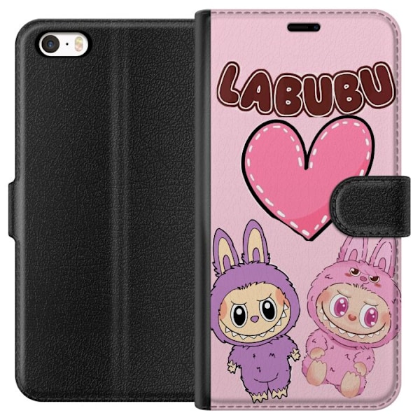 Apple iPhone 5 Plånboksfodral Labubu Pink Monster