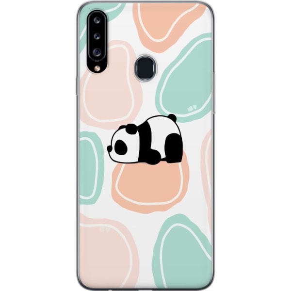 Samsung Galaxy A20s Gennemsigtig cover Kawaii Panda