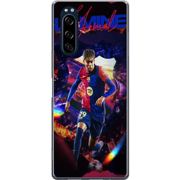 Sony Xperia 5 Läpinäkyvä kuori Yamal Rising Talent FC Barcelona Pelaaja Nuori Jalkapalloilija Suosittu Motiivi Urheilu Espanja Lahjakkuus