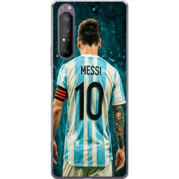 Sony Xperia 1 II Genomskinligt Skal Messi