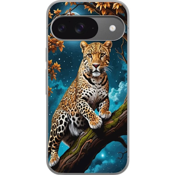 Google Pixel 9 Gennemsigtig cover Leopard