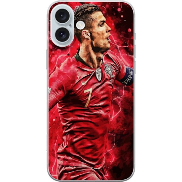 Apple iPhone 16 Plus Gjennomsiktig deksel Cristiano Ronaldo