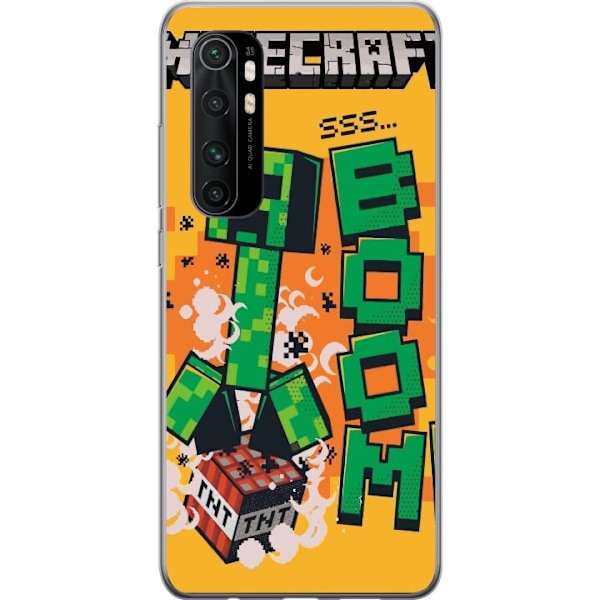 Xiaomi Mi Note 10 Lite Genomskinligt Skal Minecraft Boom