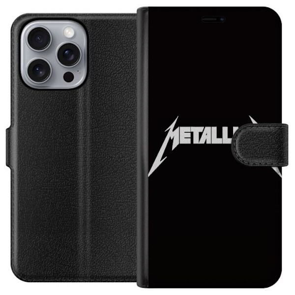 Apple iPhone 16 Pro Max Lompakkokotelo Metallica