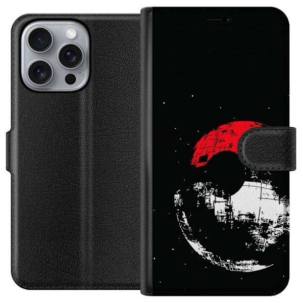 Apple iPhone 16 Pro Max Plånboksfodral Pokéball Death Star