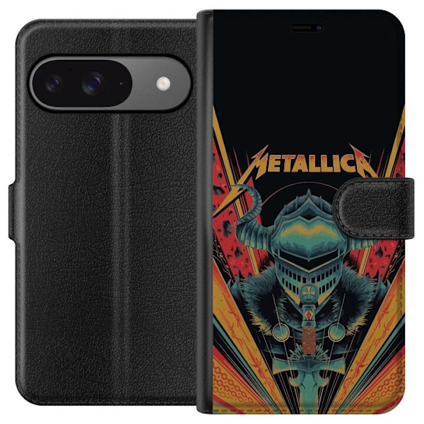 Google Pixel 9 Lompakkokotelo Metallica