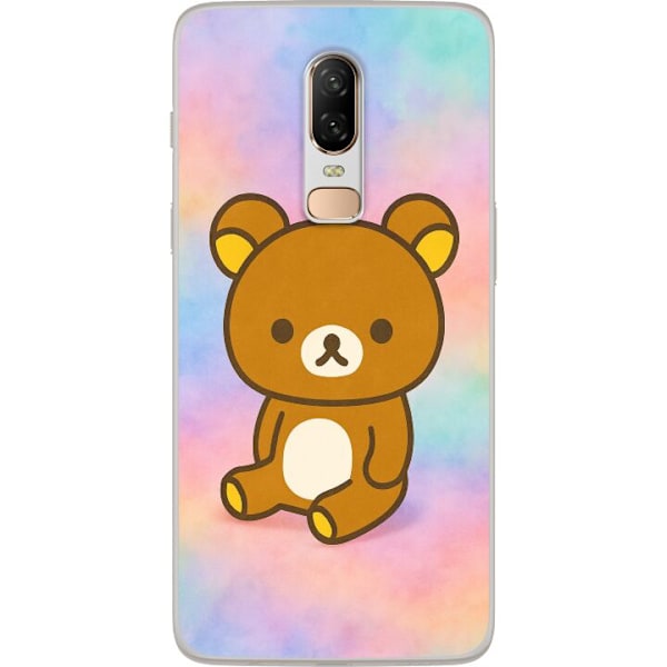 OnePlus 6 Gjennomsiktig deksel Kawaii Sanrio Rilakkuma