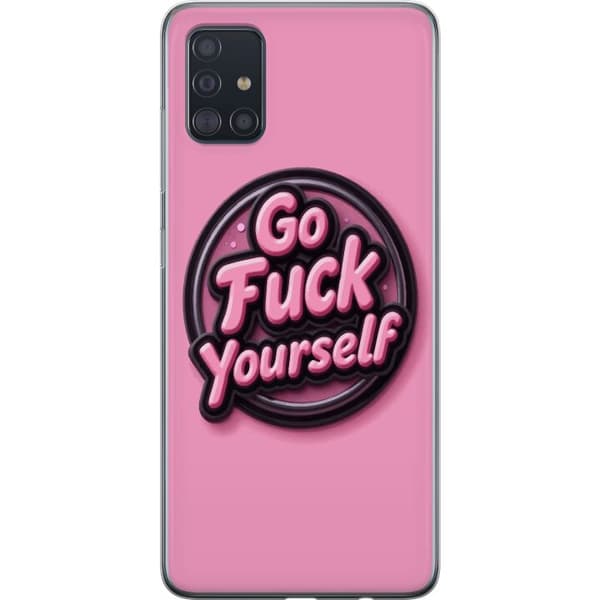 Kompatibelt Mobildeksel til Samsung Galaxy A51 Rosa 3D textposter