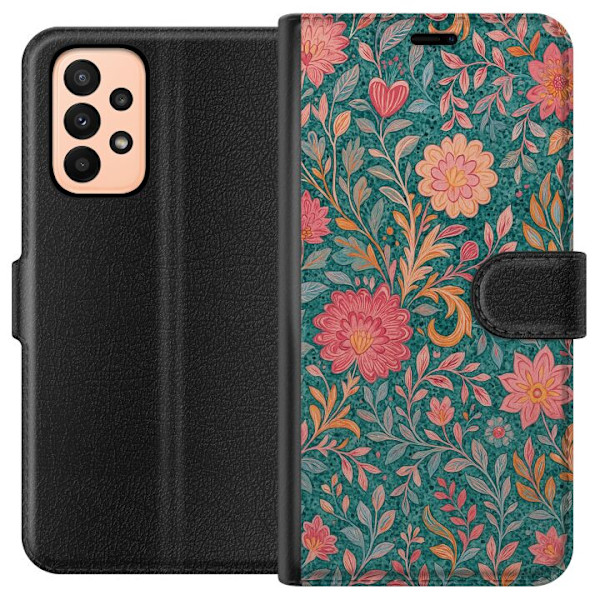 Samsung Galaxy A23 Tegnebogsetui Floral Dream
