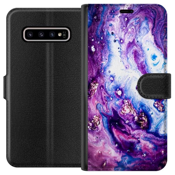 Kompatibelt Lommeboketui til Samsung Galaxy S10+ Lilakt
