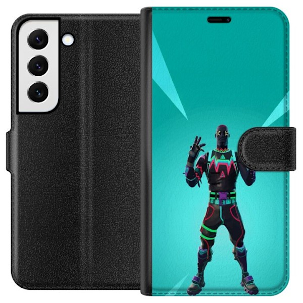 Samsung Galaxy S22 5G Tegnebogsetui sort ridder fortnite