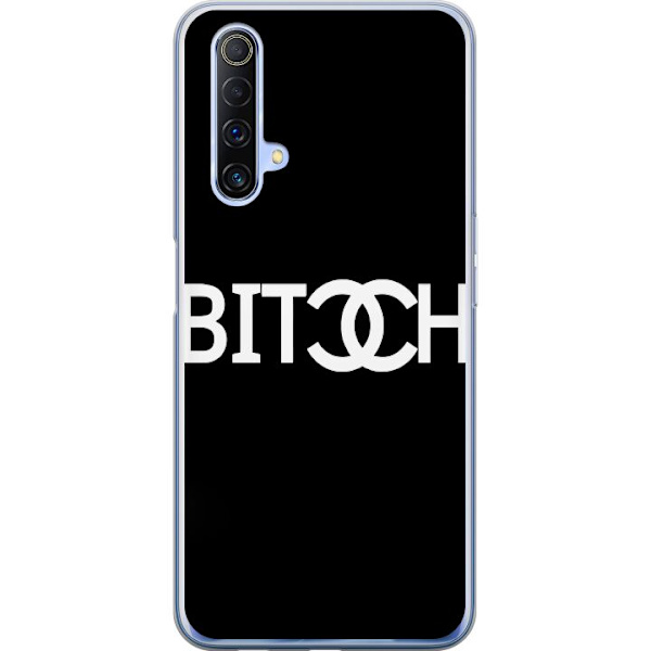 Realme X50 5G Läpinäkyvä kuori Bitch Chanel -inspiroima katumuoti Muoti Tekstimotiivi Trendi Ikoninen Tyyli Kaupunkisuunnittelu