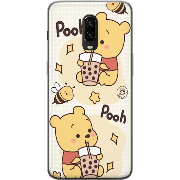 OnePlus 6T Genomskinligt Skal Nalle Pooh Style – klassiskt björnmotiv i ny tolkning