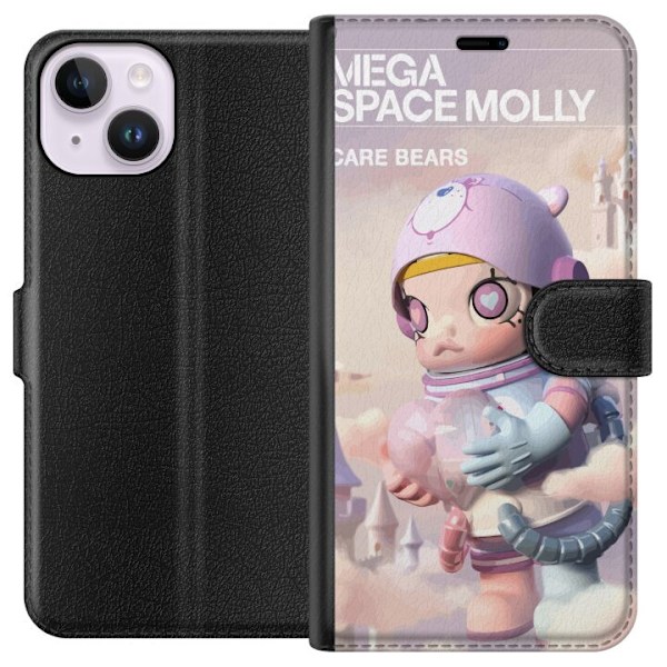 Apple iPhone 14 Plånboksfodral Mega Space Molly Care Bears Series - Share Bear Edition