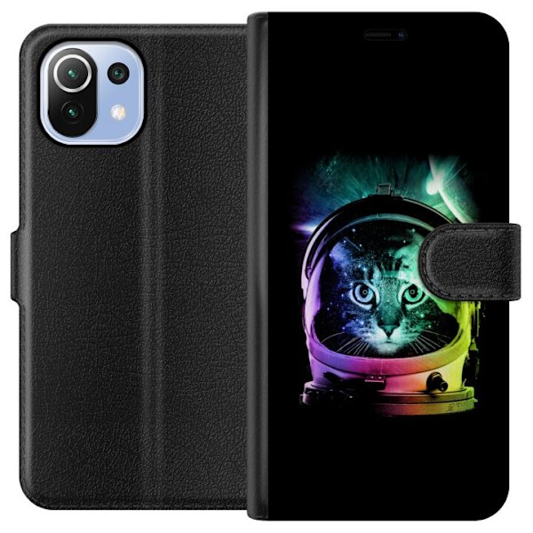 Xiaomi Mi 11 Lite Plånboksfodral Space Cat