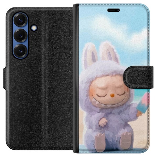 Samsung Galaxy S25+ Tegnebogsetui Labubu Lyserød Stemning