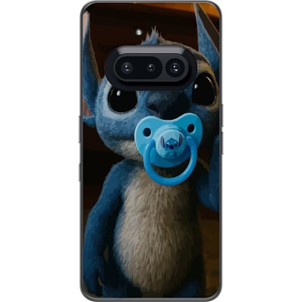 Nothing Phone (3a) Läpinäkyvä kuori Stitch & Napp - vauvateema söpöllä hahmolla