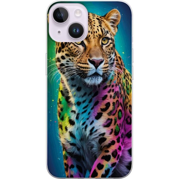 Apple iPhone 15 Plus Gennemsigtig cover Leopard