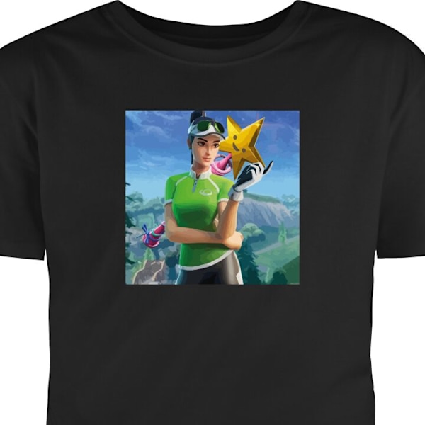 Barn-T-shirt | Bekväm T-shirt för Barn Fortnite svart 9-11 År