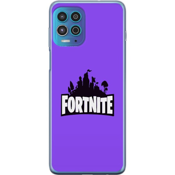 Motorola Moto G100 Läpinäkyvä kuori Fortnite