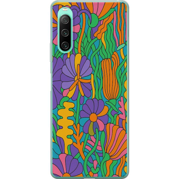 Sony Xperia 10 IV Läpinäkyvä kuori Värien räjähdys