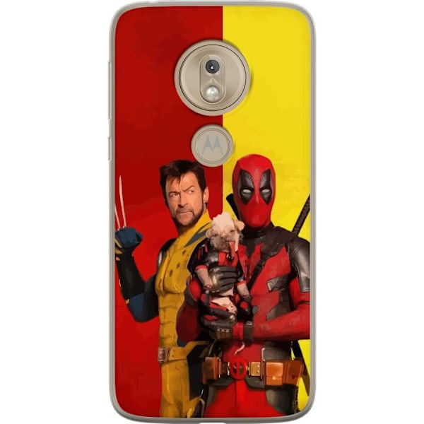 Motorola Moto G7 Play Genomskinligt Skal Deadpool & Wolverine