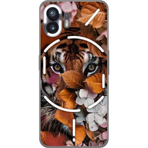 Nothing Phone (2) Gennemsigtig cover Tiger