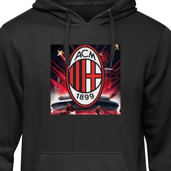 Huppari Aikuisille | Mukava Huppari AC Milan musta M