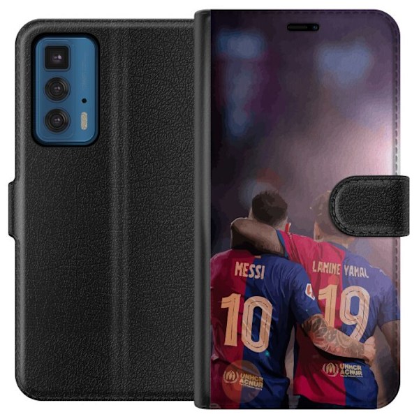 Motorola Edge 20 Pro Lompakkokotelo Lamine Yamal VS Messi