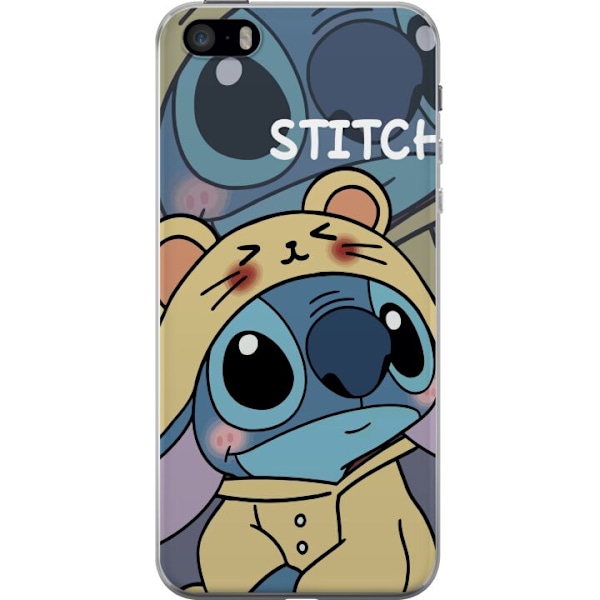 Apple iPhone SE (2016) Genomskinligt Skal Stitch