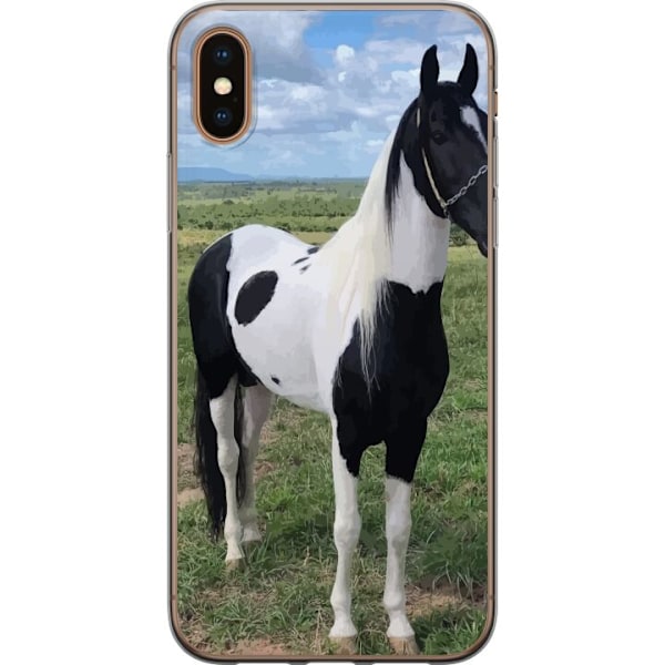 Apple iPhone XS Max Läpinäkyvä kuori Hevosen Taika - tyylik
