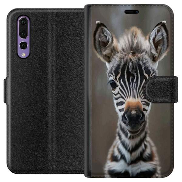 Huawei P20 Pro Plånboksfodral Giraff Djurmotiv Afrika Natur Grafiskt Motiv Savann Vilda Djur Populär Väggkonst Exotiskt Tema